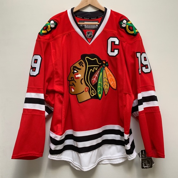 men's chicago blackhawks jonathan toews reebok red home premier jersey